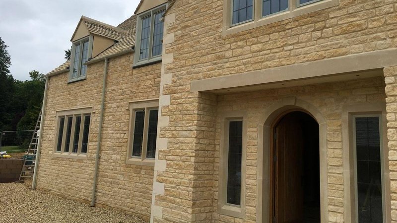 Conversion of former cow barn to new Cotswold stone house with new M&E throughout